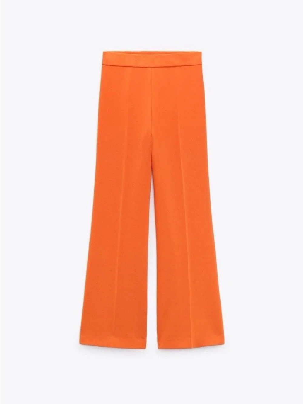 Zara Bright Orange Belted Blazer and Wide-Leg Trousers Set XS/S - Picture 4 of 4